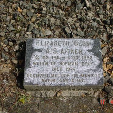 AITKEN Elizabeth A.S. 1911-1992 