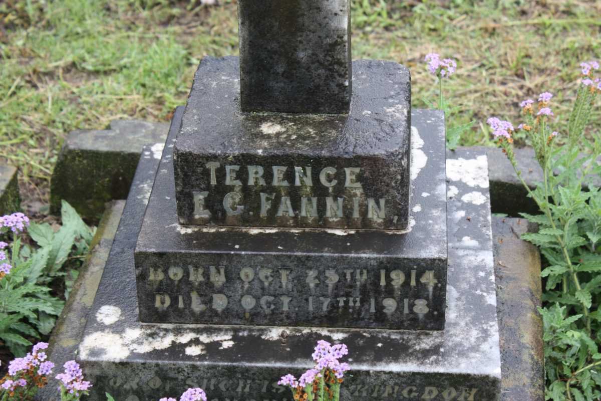 FANNIN Terence E.G. 1914-1918