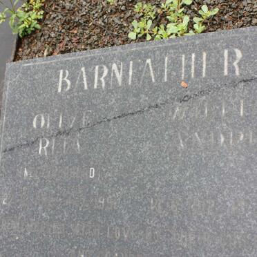 BARNFATHER William 1912-1966  ? &amp; Olive Rita -1991