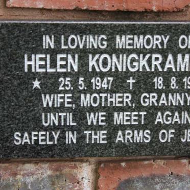 KONIGKRAMER Helen 1947-1999