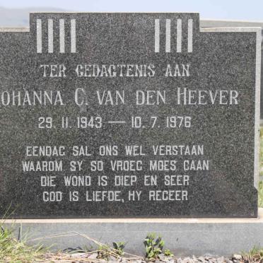 HEEVER Johanna C., van den 1943-1976