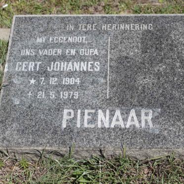PIENAAR Gert Johannes 1904-1979