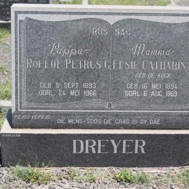 DREYER Roelof Petrus 1893-1966 &amp; Elsie Catharina KOCK 1894-1969