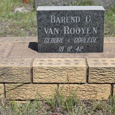 ROOYEN Barend C., van 1942-1942