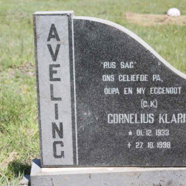 AVELING Cornelius Klaris 1933-1998