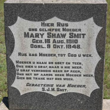 SMIT Mary Shaw 1910-1948