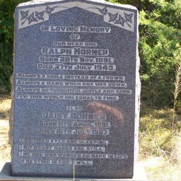 HORNER Ralph 1891-1949 &amp; Daisy 1891-1967