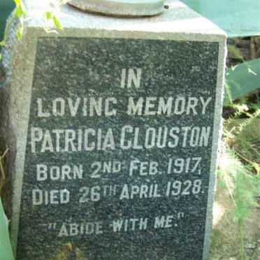 CLOUSTON Patricia 1917-1928