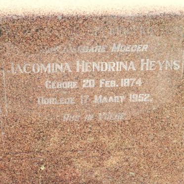HEYNS Jacomina Hendrina 1874-1952