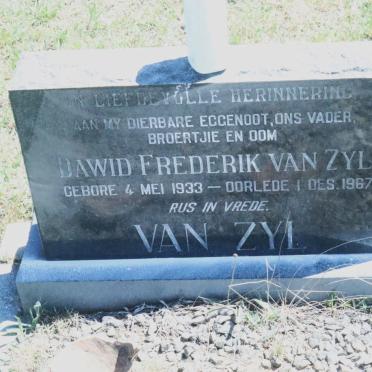 ZYL Dawid Frederik, van 1933-1967