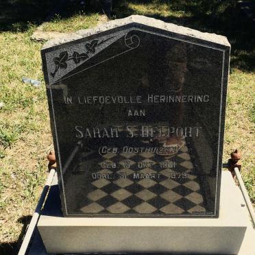 DELPORT Andries H.J. 1896-1959 &amp; Sarah S. OOSTHUIZEN 1901-1979