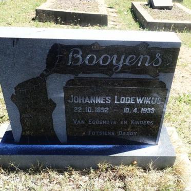 BOOYENS Johannes Lodewikus 1892-1933