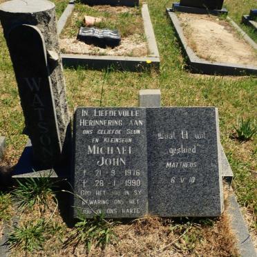 WATSON Michael John 1976-1990