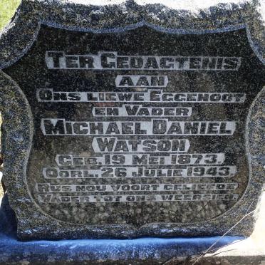 WATSON Michael Daniel 1873-1943