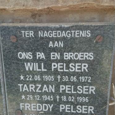 PELSER Will 1905-1972 :: PELSER Tarzan 1945-1996 :: PELSER Freddy 1943-1944