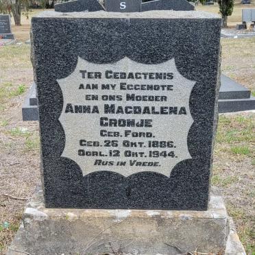 CRONJE Anna Magdalena 1886-1944