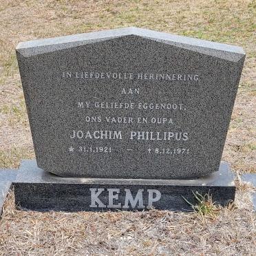 KEMP Joachim Phillipus 1921-1971