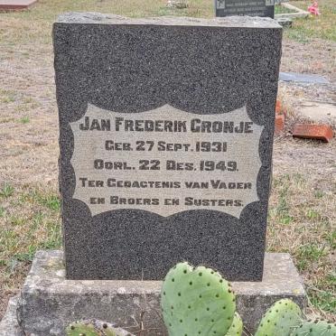 CRONJE Jan Frederik 1931-1949