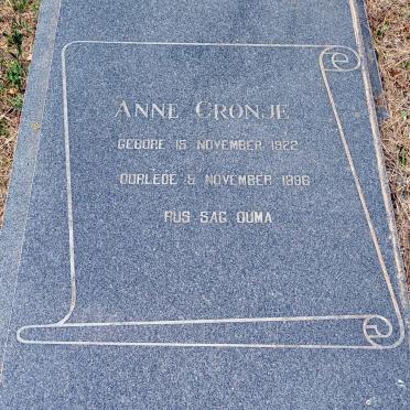 CRONJE Anne 1922-1986