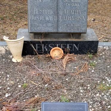 EKSTEEN Hendrik Oostewald 1911-1980 &amp; Agatha Catharina 1914-1979
