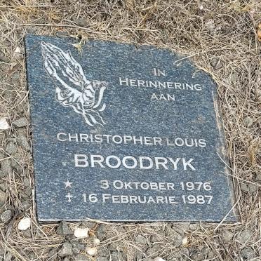 BROODRYK Christopher Louis 1976-1987