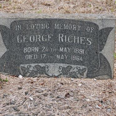 RICHES George 1891-1964