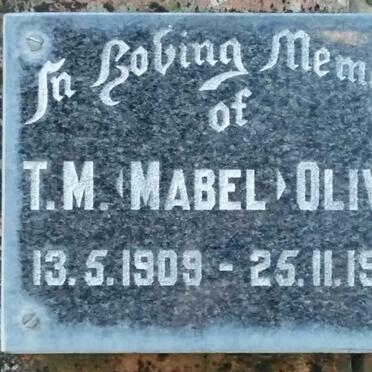 OLIVER T.M. 1909-1987