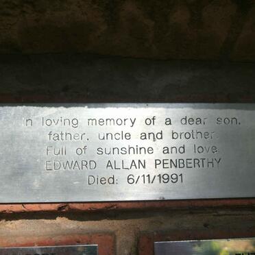 PENBERTHY Edward Allan -1991