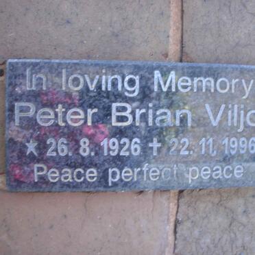 VILJOEN Peter Brian 1926-1996