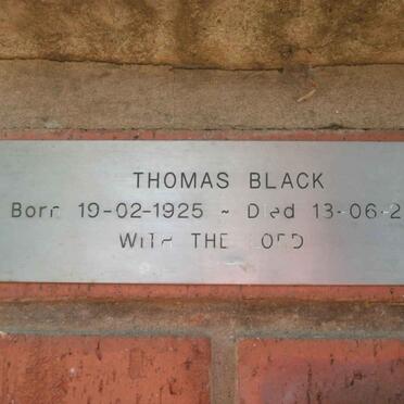 BLACK Thomas 1925-2002