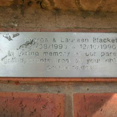 BLACKETT George -1990 &amp; Laureen -1990
