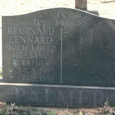 PALMER Reginald Lennard 1915-1992