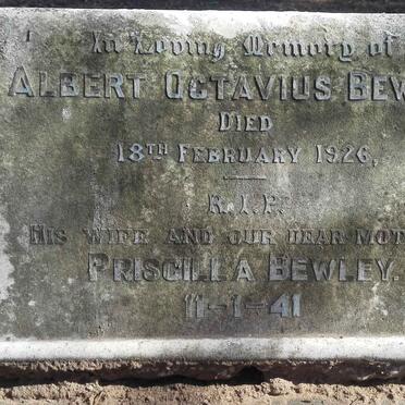 BEWLEY Albert Octavius -1926 &amp; Priscilla -1941