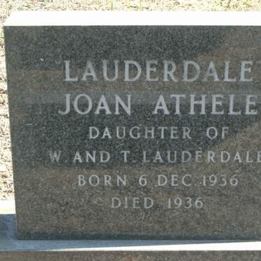 LAUDERDALE Joan Athele 1936-1936