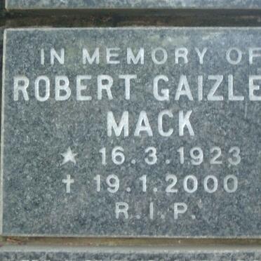 MACK Robert Gaizley 1923-2000