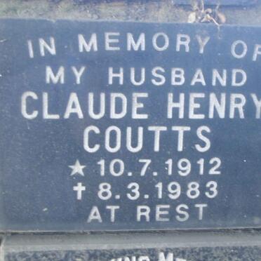 COUTTS Claude Henry 1912-1983