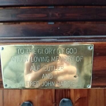 CUTLER Alf :: HARDIE Alfred John