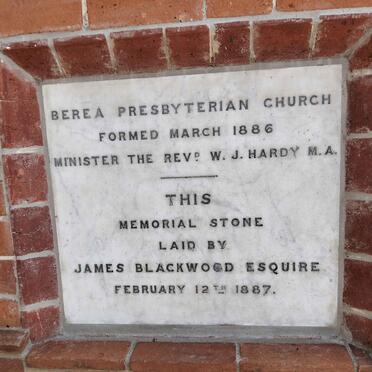 Kwazulu-Natal, DURBAN, Glenwood, Former Berea Presbyterian Church, Memorial plaques
