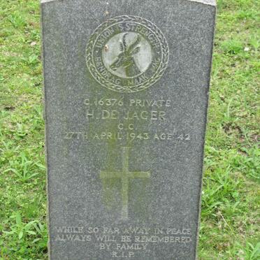 JAGER H., de  -1943