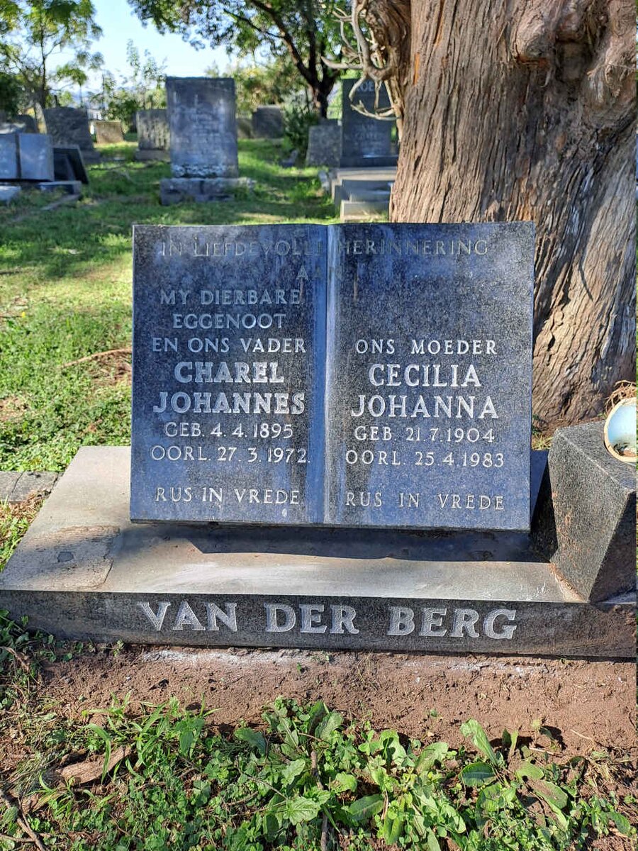 BERG Charel Johannes, van der 1895-1972 & Cecilia Johanna 1904-1983