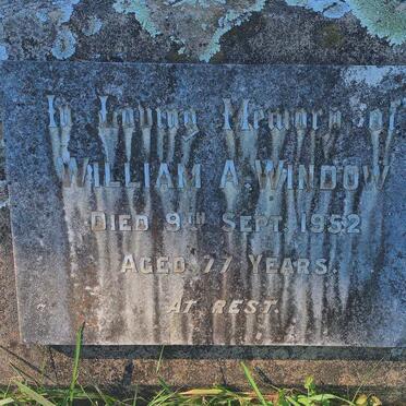 WINDOW William A. -1952