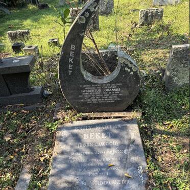 BEKET Gysbertus Johannes 1928-1980 & Emily Martha CAWOOD 1929-2001