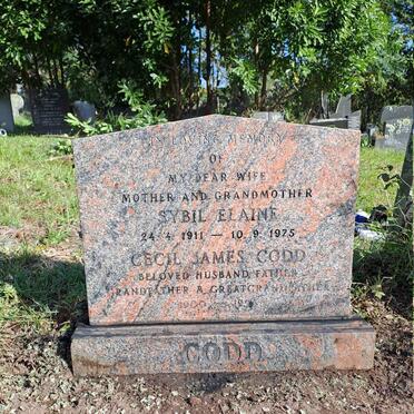 CODD Sybil Elaine 1911-1975 :: CODD Cecil James 1900-199?