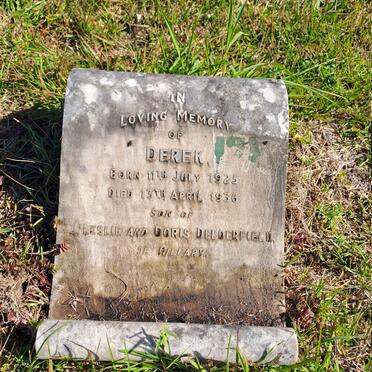 DELDERFIELD Derek 1925-1936