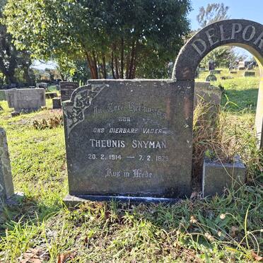 DELPORT Theunis Snyman 1914-1979