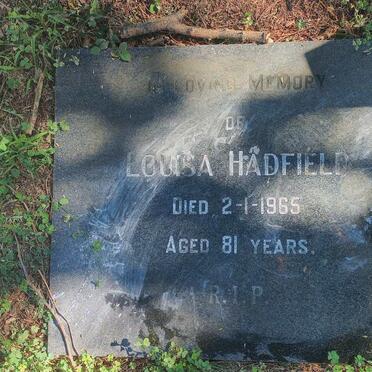 HADFIELD Louisa -1965