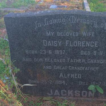 JACKSON Daisy Florence 1897-1964 :: JACKSON Alfred 1894-1980