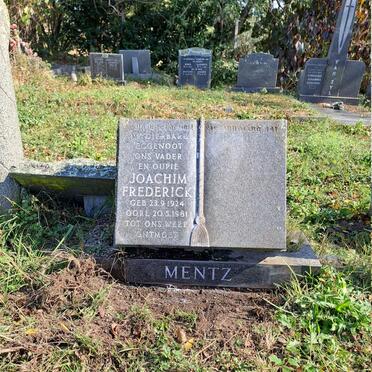 MENTZ Joachim Frederick 1924-1981