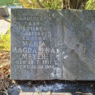 MEYER Maria Magdalena 1911-1984