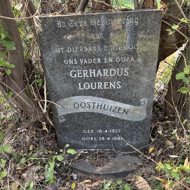 OOSTHUIZEN Gerhardus Lourens 1927-1981